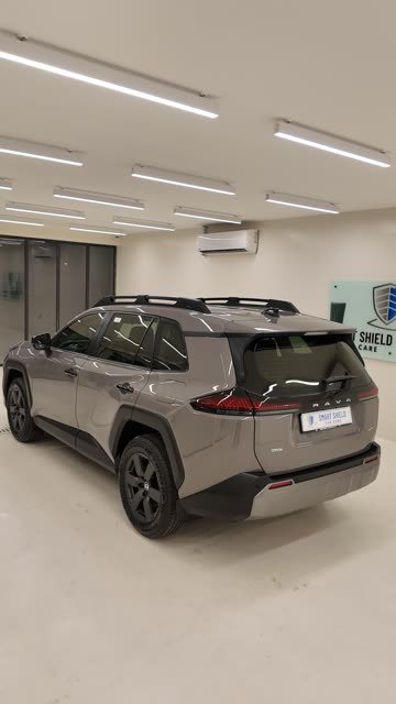 A Toyota RAV4 in the Smart Shield studio in Al Nuwaidrat