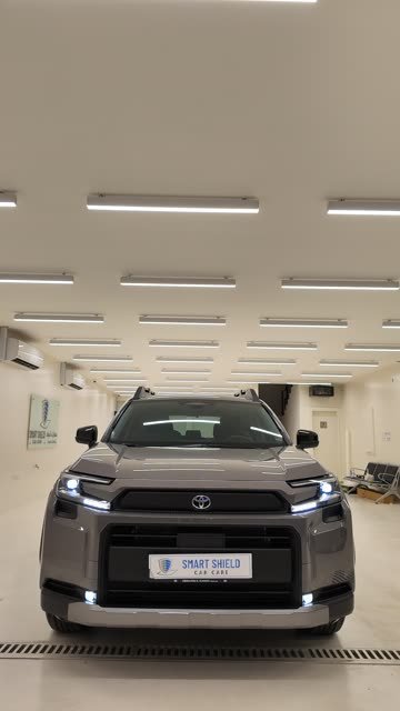 A Toyota RAV4 in the Smart Shield studio in Al Nuwaidrat