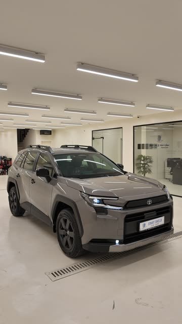 A Toyota RAV4 in the Smart Shield studio in Al Nuwaidrat