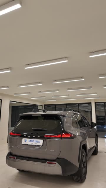A Toyota RAV4 in the Smart Shield studio in Al Nuwaidrat