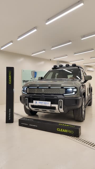 A Deepal SUV in the Smart Shield studio with ClearPro film fitted