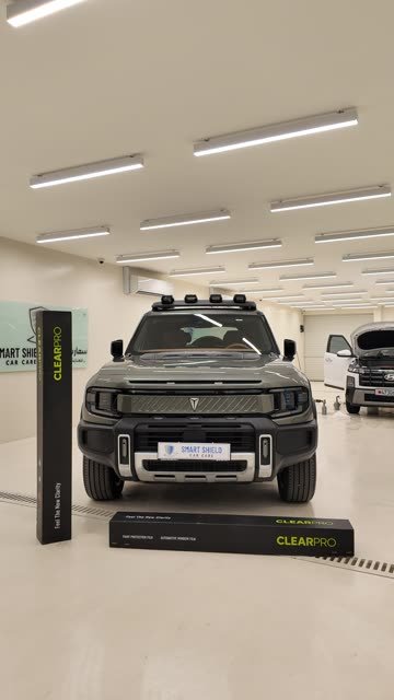 A Deepal SUV in the Smart Shield studio with ClearPro film fitted