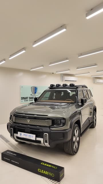 A Deepal SUV in the Smart Shield studio with ClearPro film fitted